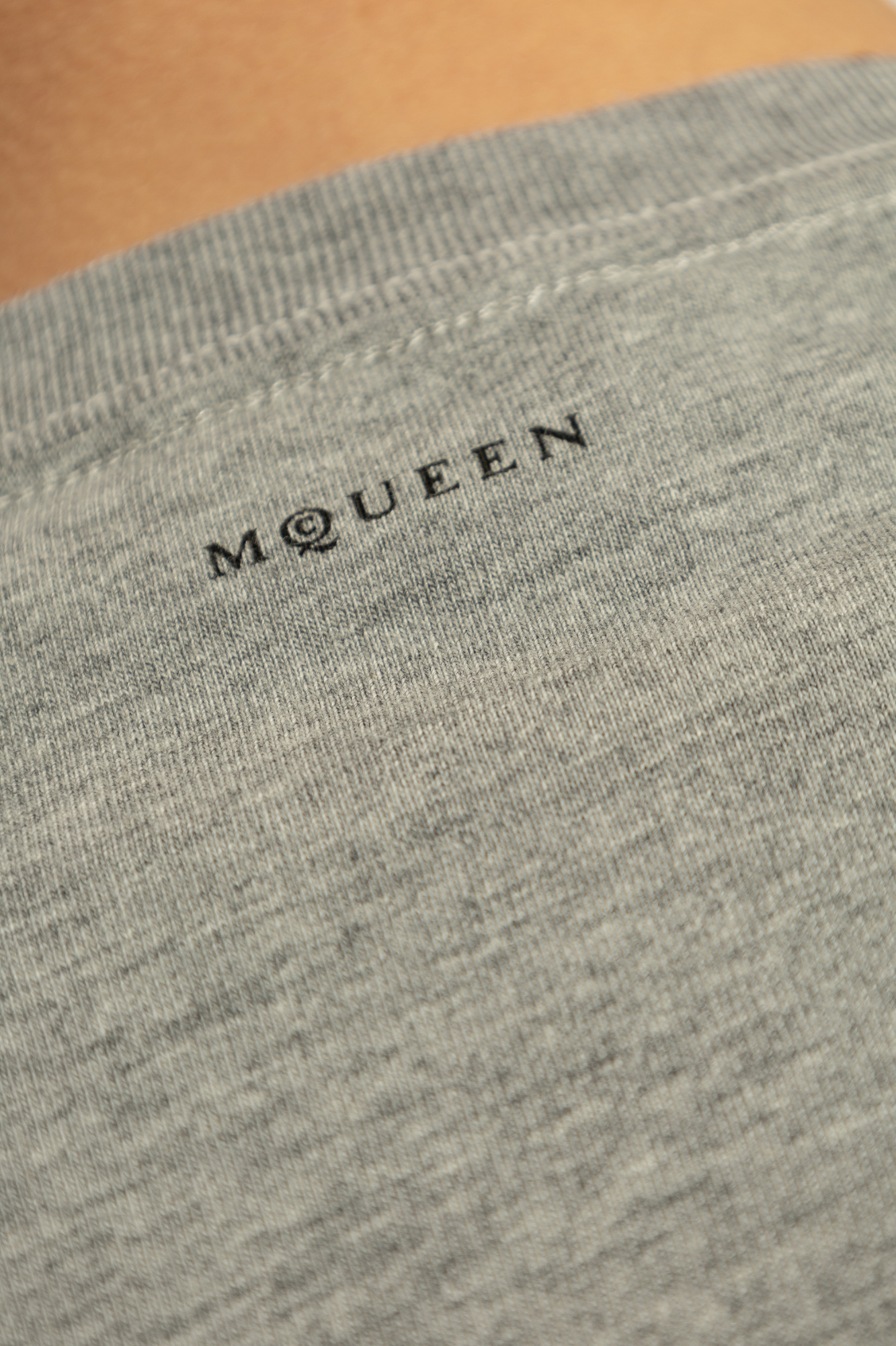 Grey T-shirt with print Alexander McQueen - Vitkac AS